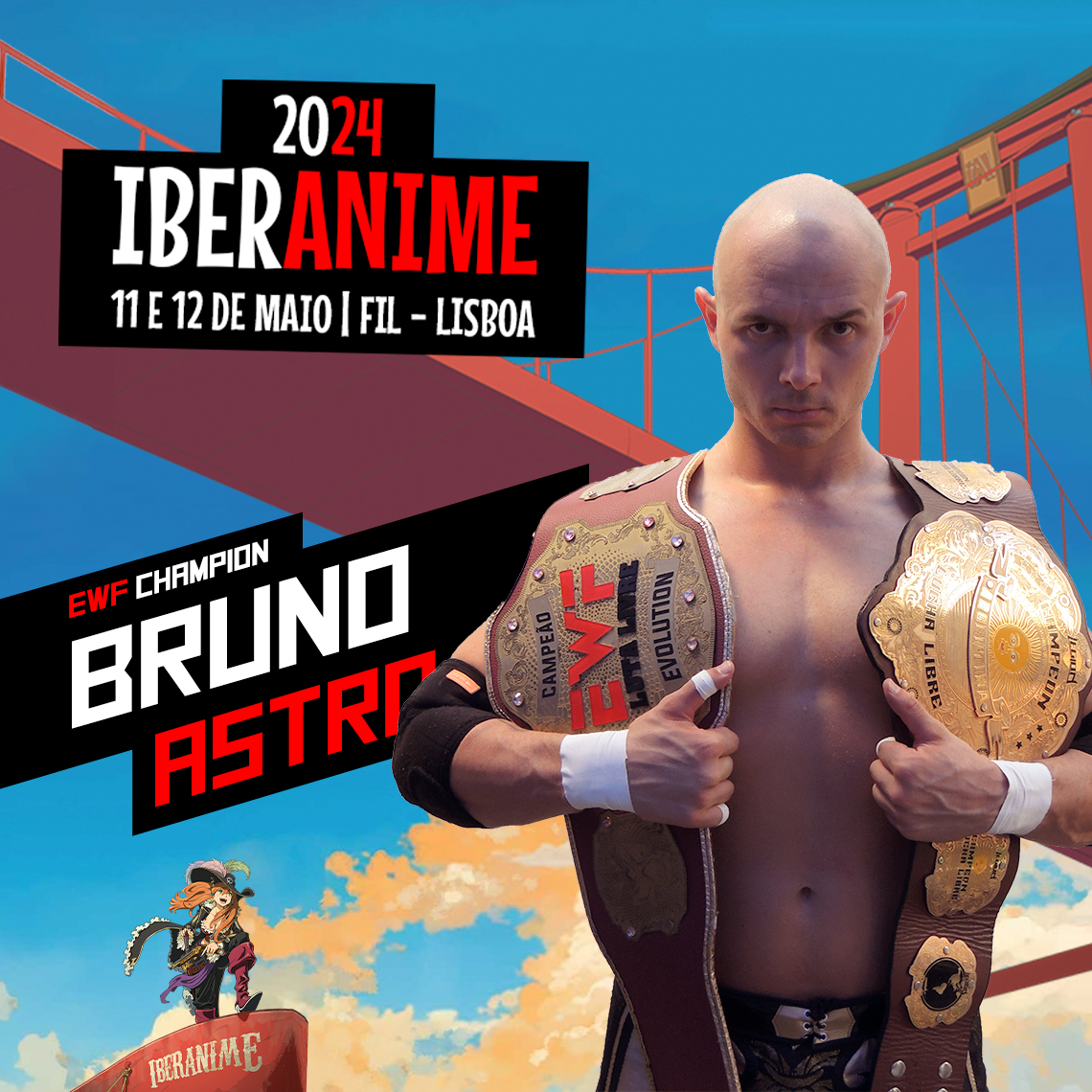 Bruno Astro vai estar no IberAnime 2024‼️