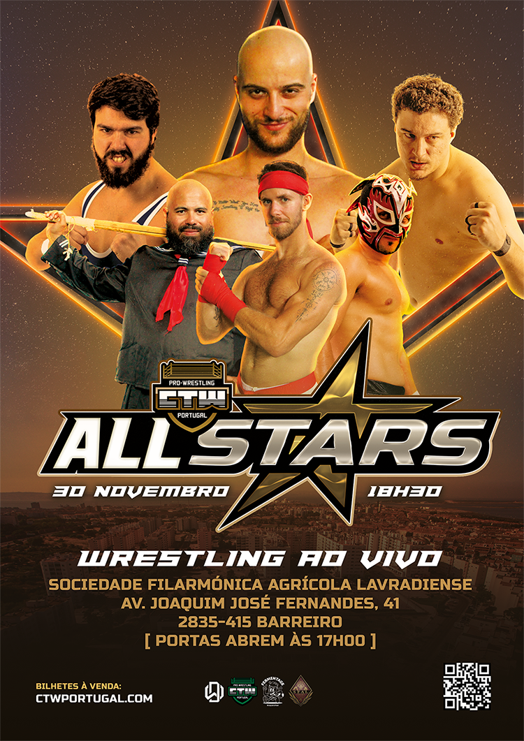 CTW ALL STARS – Wrestling ao Vivo no Barreiro | 30 Nov